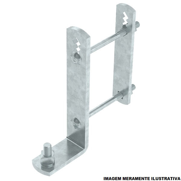 Suporte Tipo L Galvanizado a Fogo para Chave Fusível e Para-raio