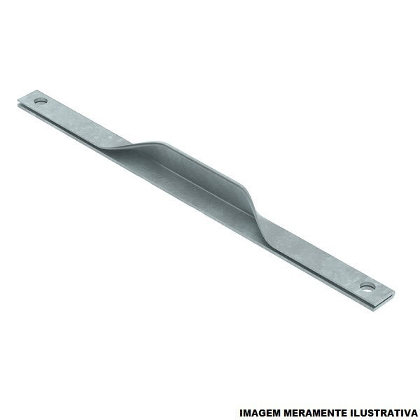 Mão Francesa Mão Francesa Perfilada Galvanizada a Fogo 45x1971 mm com Furo Redondo 18 mm