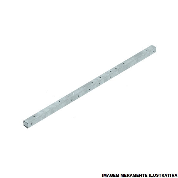 Cruzeta Metálica Tipo Reta Galvanizada a Fogo 100x100x2400 mm para Poste