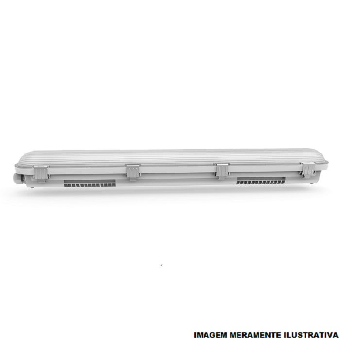 Luminária Industrial Led Luminária Industrial LED Sobrepor Hermética Damp Proof Performance 15W Policarbonato 2250 lm 6500K Bivolt IP65 50.000H 60 cm