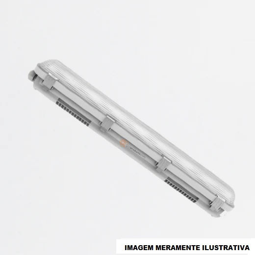 Luminária Industrial Led Luminária Industrial LED Sobrepor Hermética Damp Proof Performance 36W 5400 lm 4000K Bivolt IP65 50.000H 120 cm