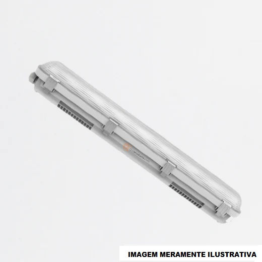 Luminária Industrial Led Luminária Industrial LED Sobrepor Hermética Damp Proof Performance 36W 5400 lm 6500K Bivolt IP65 50.000H 120 cm