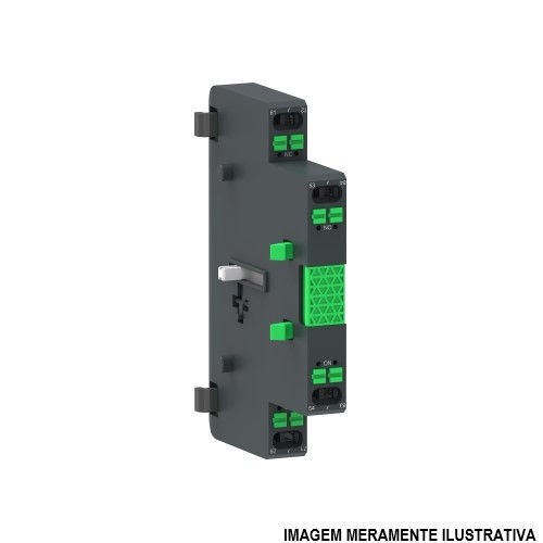 Bloco Contato Lateral 10A 500VCA 1NA+1NF para Contator Tesys Giga Tesys Auxiliar
