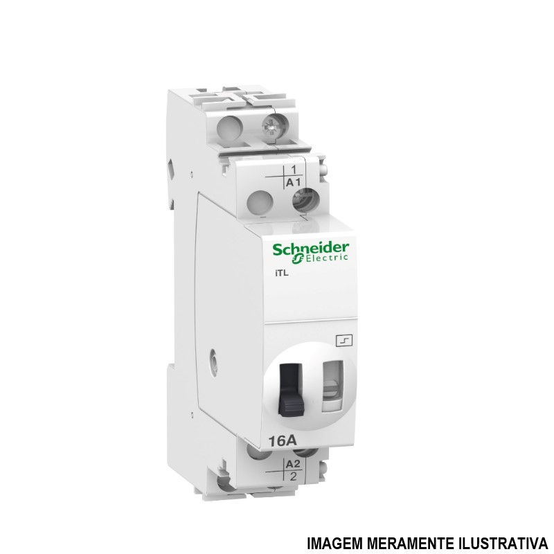 Relé Impulso Relé Impulso Acti 9 16A 48VCA/24VCC 1NA Fixação Trilho DIN