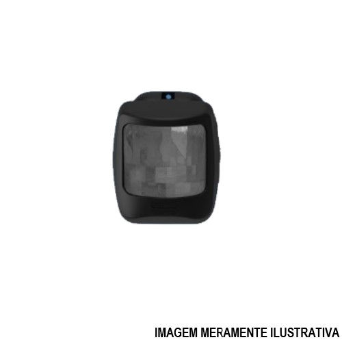Sensor Presença Frontal Sobrepor Interno 110G Bivolt Preto Alcance 15 M Smart X-Control