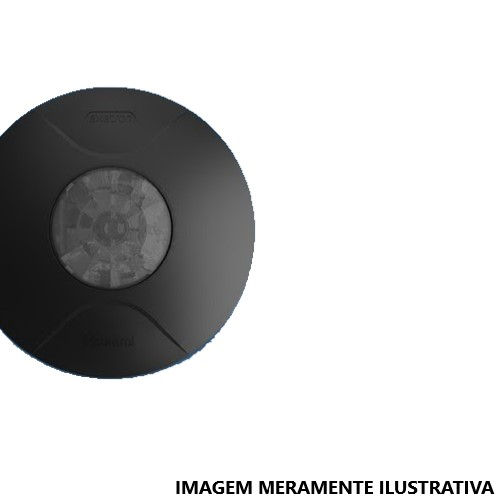 Sensor Presença Teto Embutir/Sobrepor 360G Bivolt Preto Alcance 7 M Smart X-Control