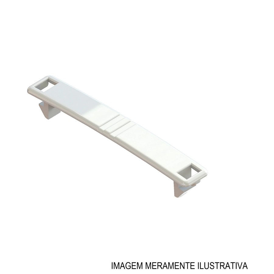 Arremate ABS para Canaleta Dutotec 117x14 mm Branca R40 Tampa