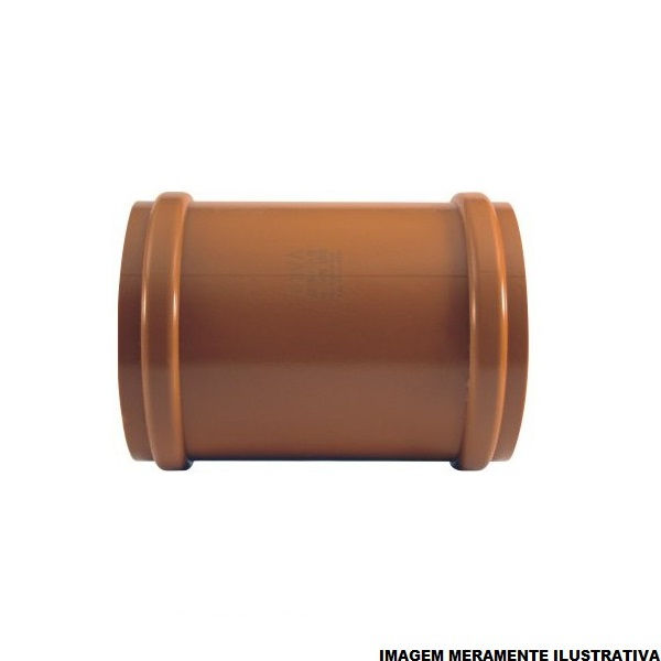 Luva PVC Correr sem Anel 150 mm Coletora Laranja Esgoto/Água Pluvial Colefort - Celfort - Novafort