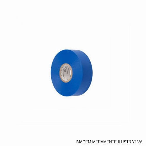 Fita PVC Isolante 750V 90G 18 mmX10 M ESP 0,13 mm Azul Classe C