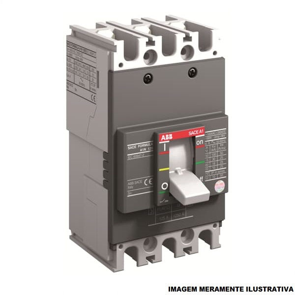 Disjuntor Termomagnético Fixo Tripolar A1B 70A 18 KA 380VCA Caixa Moldada