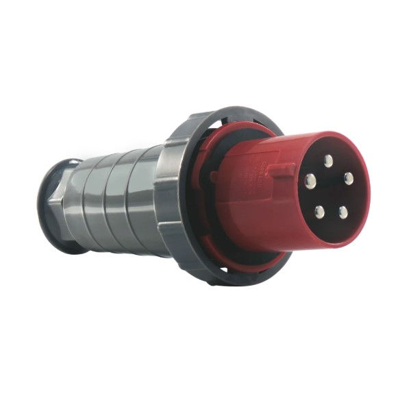 Plugue Industrial 3P+T+N 63A 380/440VCA Vermelho 6H