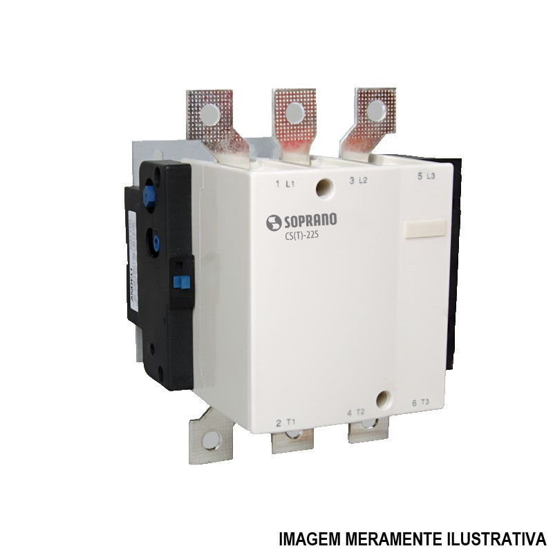Contator Principal Tripolar 225A sem Contatos 220VCA 50/60 Hz Cs(t)