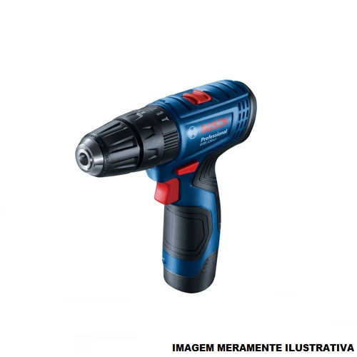 FuradeiraParafusadeira A Bateria com Impacto 0-400-1500 RPM GSB 120-LI com Bateria 12V Carregador+Maleta