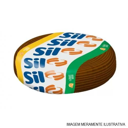 Cabo Cobre Isolado PVC 70G 750V 1x 1,00 mm² Flexível Marrom NBR 247-3 Classe 5