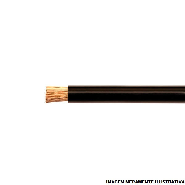 Cabo Cobre Isolado PVC 70G 750V 1x 1,50 mm² Flexível Preto NBR 247-3 Classe 5