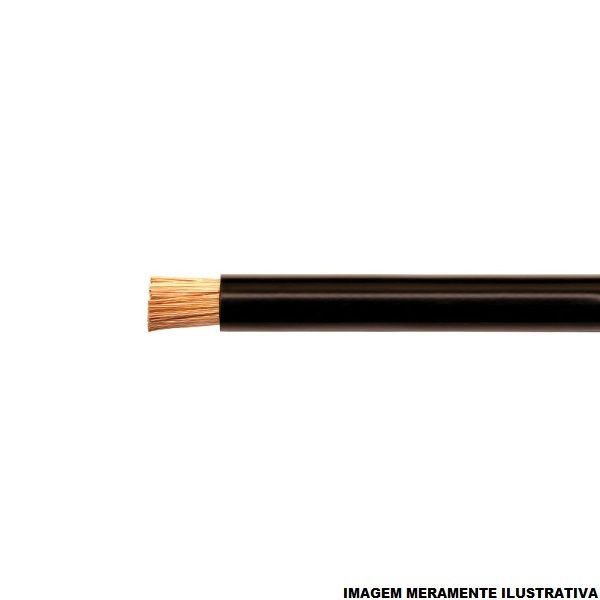 Cabo Cobre Isolado PVC 70G 750V 1x 4,00 mm² Flexível Preto NBR 247-3 Classe 5