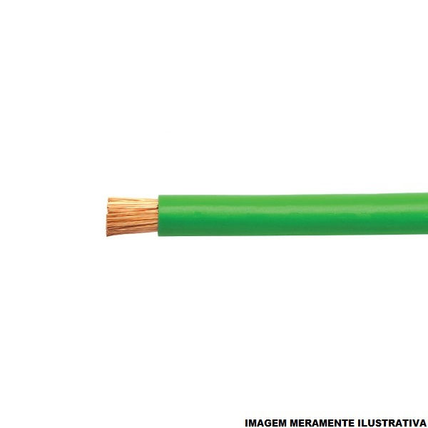 Cabo Cobre Isolado PVC 70G 750V 1x 1,50 mm² ATOX FLEX Verde NBR 13248 Classe 5