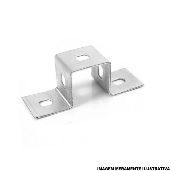 Suporte Cantoneira ZZ para Perfilado Galvanizado Eletrolítico 38x38 mm