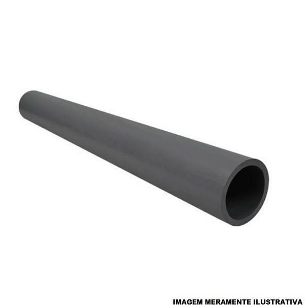 Tubo PVC 2"X6 M SCH80 Cinza Industrial