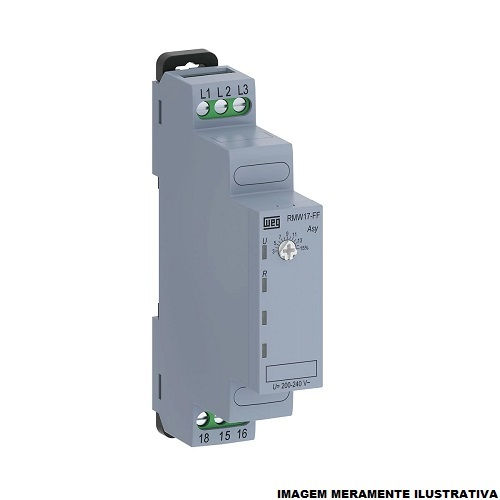 Relé Monitoramento Relé Monitoramento Trifásico RMW17 380VCA 1NAF 50/60 Hz 5A