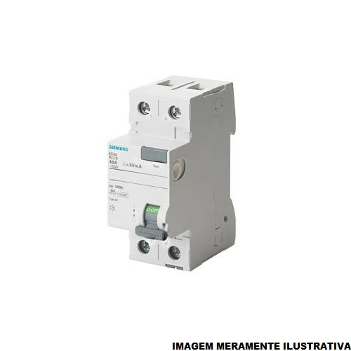 Interruptor dr Bipolar 10 KA 220VCA 16A 30 MA DIN Tipo AC Diferencial Residual