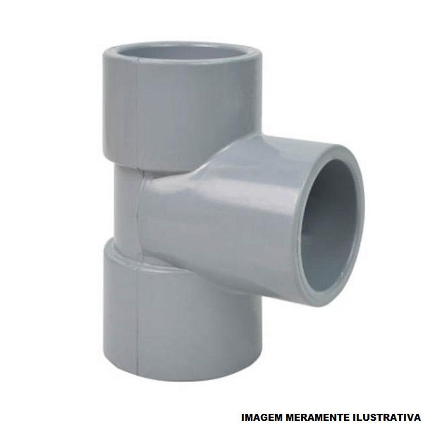 Te CPVC Soldável 1" Corzan SCH80 Cinza Industrial