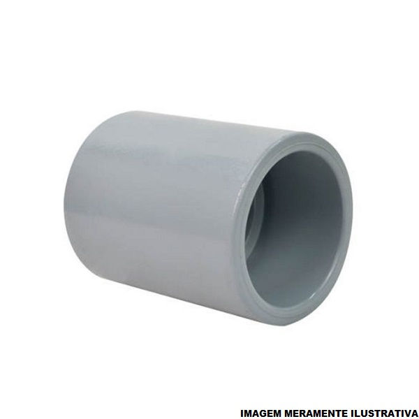 Luva CPVC Soldável 1" Corzan SCH80 Cinza Industrial