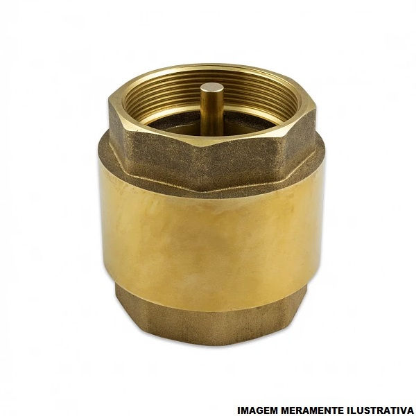 Válvula Válvula Bronze e Latão Retenção Vertical 2.1/2" BSP PN16 Água Fria