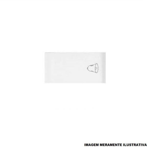 Módulo Módulo Pulsador Campainha 10A/250VCA PVC Branco Linha Equille para Tampa Wetzel