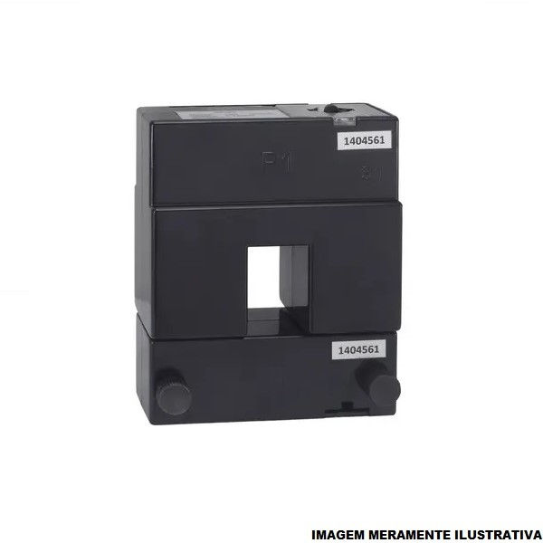 Transformador Corrente Bipartido 720VCA 50/60 Hz 100/5A para Medição Abertura 20x30 mm Classe 1%