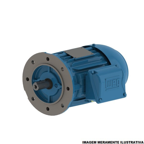 Motor Trifásico 50,00 CV/37,00 kW 4 Polos 1780 RPM 220-380-440VCA 60 Hz IPW55 Carcaça 200 L/B5E IR3 Premium Azul