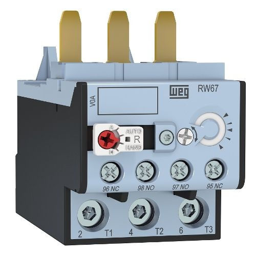 Relé Sobrecarga Relé Sobrecarga Tripolar RW67-2D 25,00-40,00A 1NA+1NF para CWM50A CWM80 Conexão para Parafuso