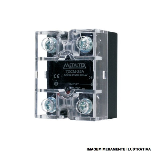 Relé Estado sólido Relé Estado Sólido TZC 25A 4-32VCC 48-440VCA 1NA Miniatura