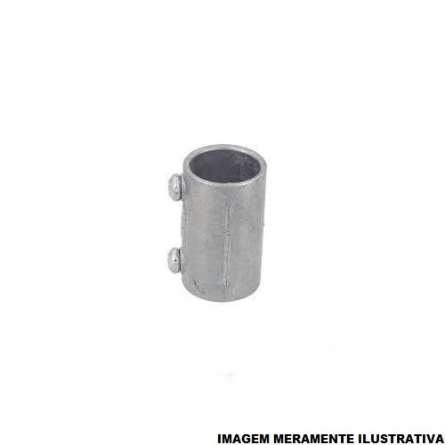 Luva Alumínio Unidut Reto para Eletroduto 1.1/4" sem Rosca Linha Prática