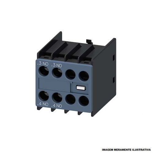 Bloco Contato Frontal 24-250VCA 2NA para Contator 3RH2/3RT2 S00-S3 3RH29 Conexão Parafuso