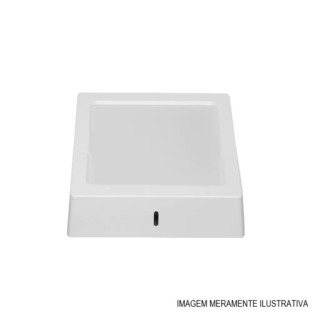 Painel Led Embutir 18W PVC Quadrado 220x220x28 mm 1260 lm 4000K Bivolt LYS 20.000H