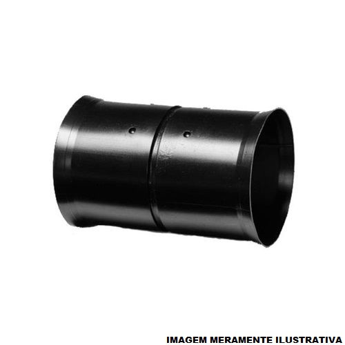 LUVA PEAD P/DUTO CORRUGADO 1" PRETA P/ANELAR KANADUTO