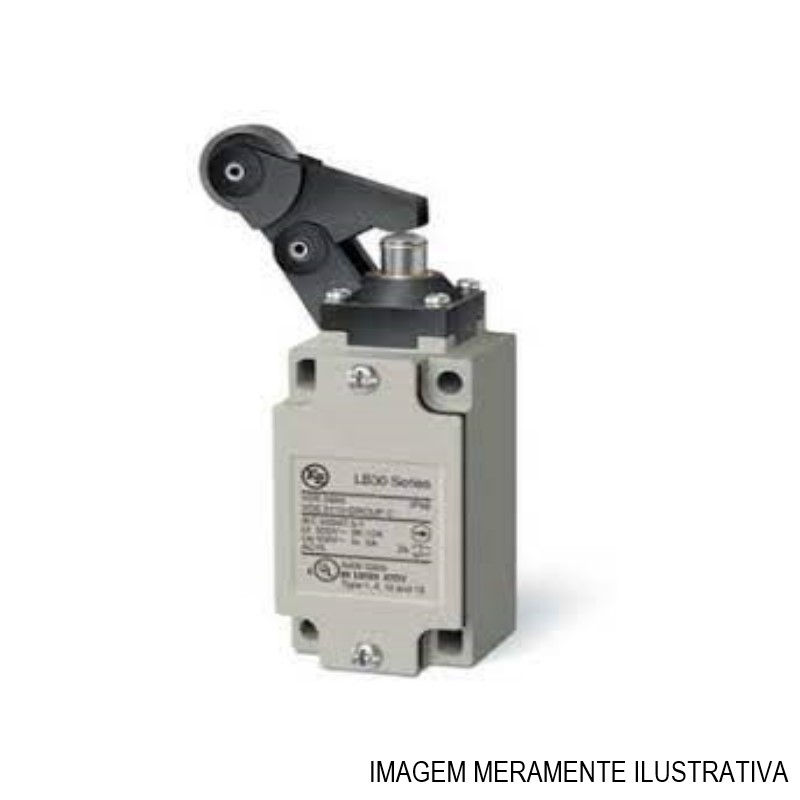 Fim de Curso Ação Rápida LB41 10A 400/500VCA Corpo Metálico Caixa Larga com Alavanca Reta Unidirecional 1NA+1NF