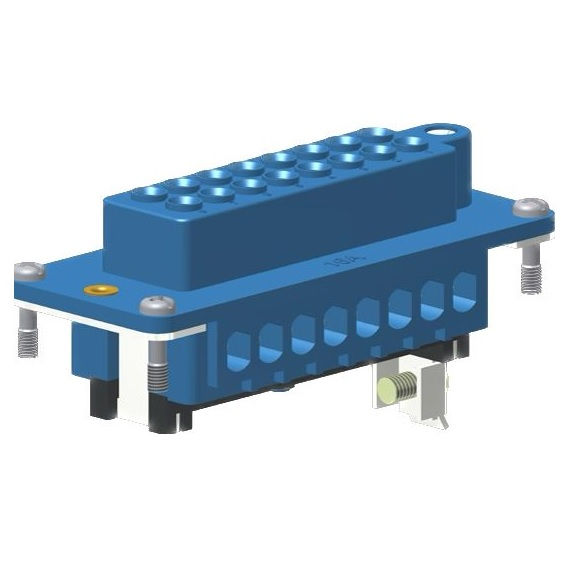 Miolo Fêmea 16 Polos 16A-380VCA Azul