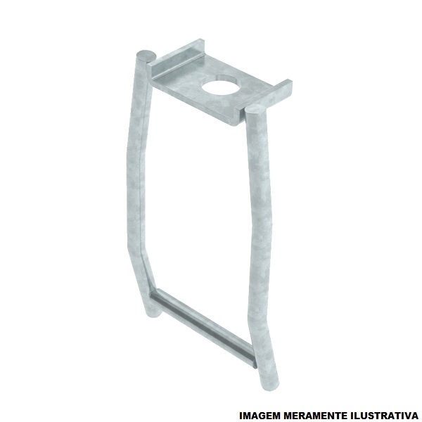 Estribo Tipo L Galvanizado a Fogo para Braço 15/25 kV