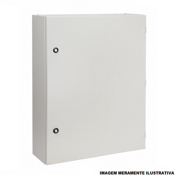 Quadro de Comando Metálico 600x600x200 mm com Flange Cinza IP64