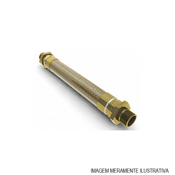 Eletroduto Flexível Prova de Explosão Latão 1/2" com Rosca NPT