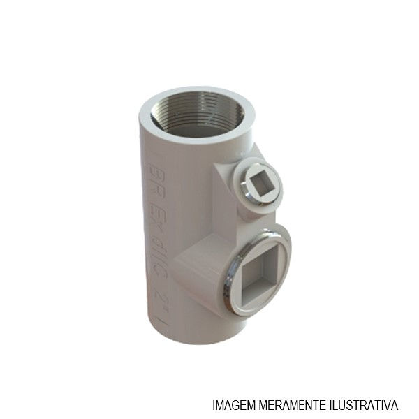 Unidade Seladora Vertical-Horizontal Prova de Explosão 3/4" com Rosca NPT Alumínio