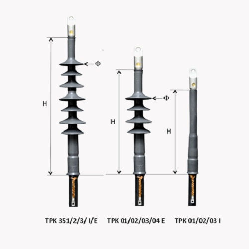 Terminação Terminação Polimérica Externo 12/20 kV 95,0-240,0 mm²