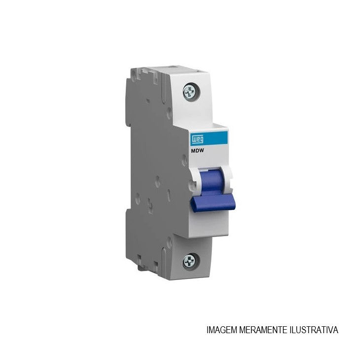 Disjuntor Termomagnético Fixo Unipolar MDW C 2A 5 KA/3 KA 127/220VCA DIN