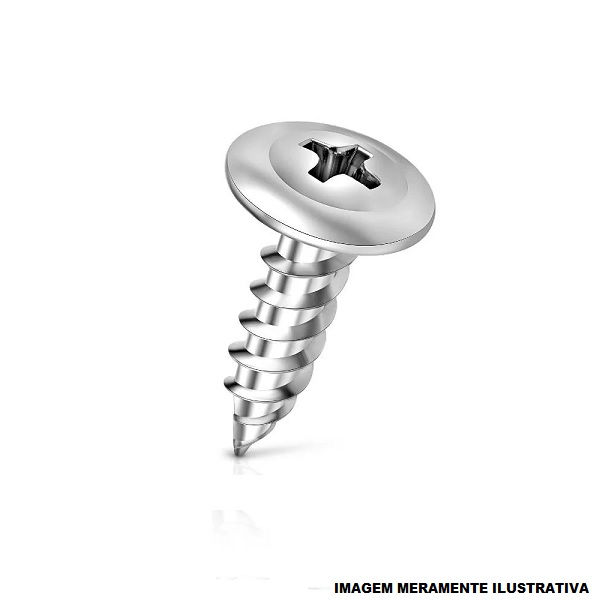 Parafuso Philips Cabeça Flangeada 4,2x19 mm Ponta Broca