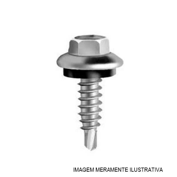 Parafuso Auto-Brocante Cabeça Sextavada Zincado 1/4"X1/2"