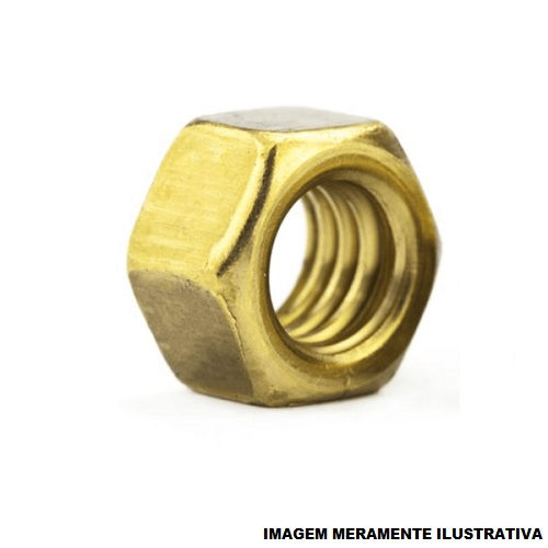 Porca Sextavada Bicromatizada M6