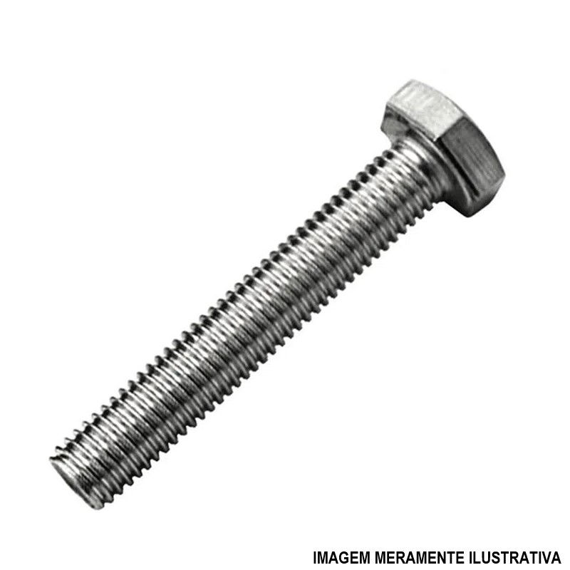 Parafuso Rosca Inteira Cabeça Sextavada Zincado 3/16"X2" (4,76x50,8 mm)