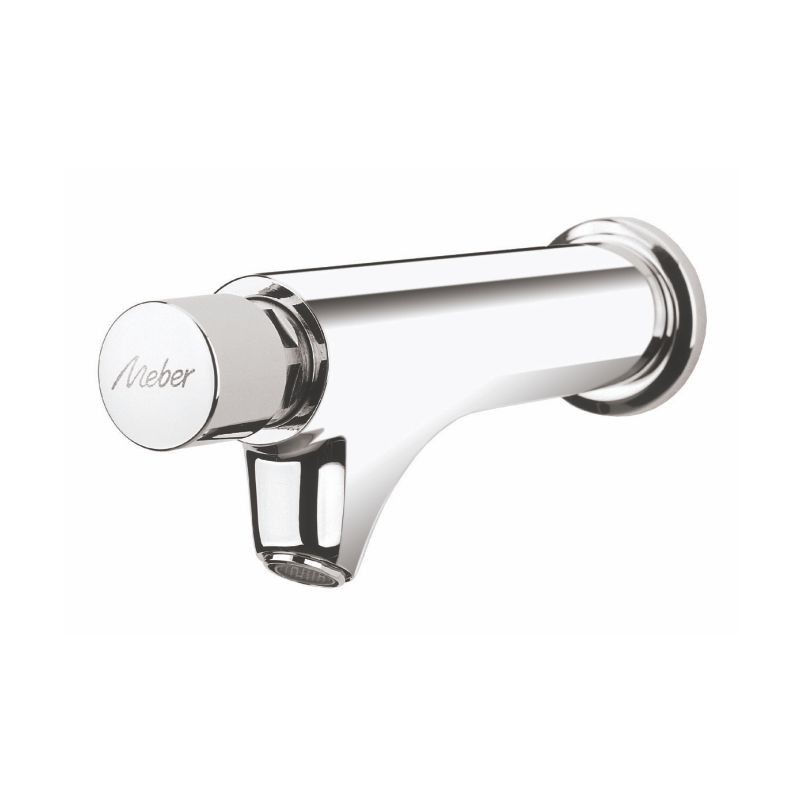 Torneira Lavatório Metálica Fechamento Automático para Parede 1/2" Cromado Baixa Mebermatic